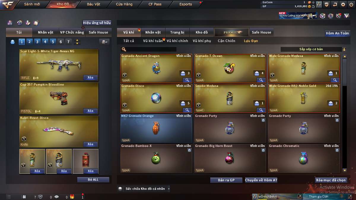 shop acc cf uy tin gia re